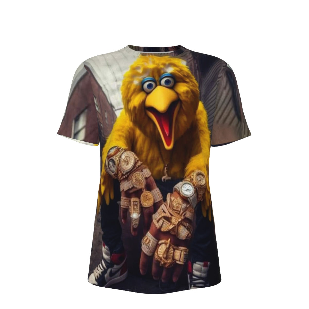 Gangsta Big Bird Sesame Street O-Neck T-Shirt