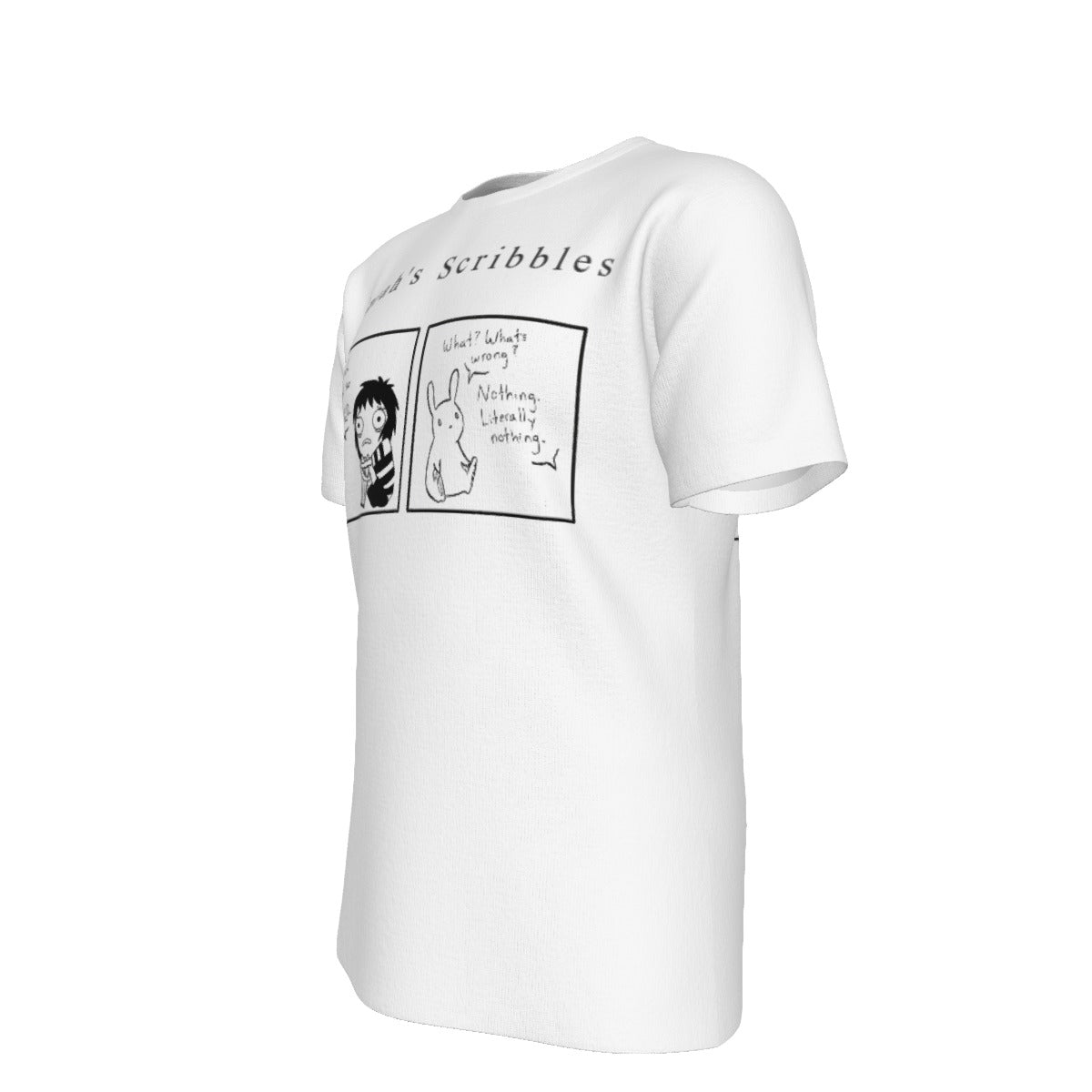 Sarah's Scribbles Depressed O-Neck T-Shirt