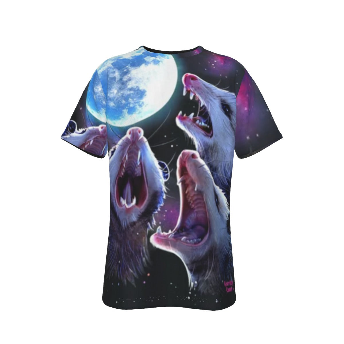 Possum Opossum Howling at the Moon O-Neck T-Shirt