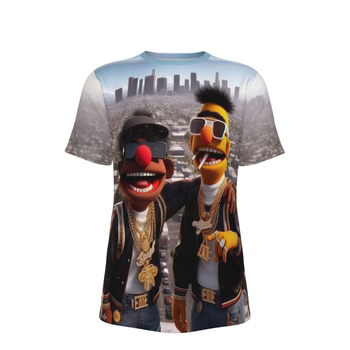 Gangsta Bert And Ernie O-Neck T-Shirt