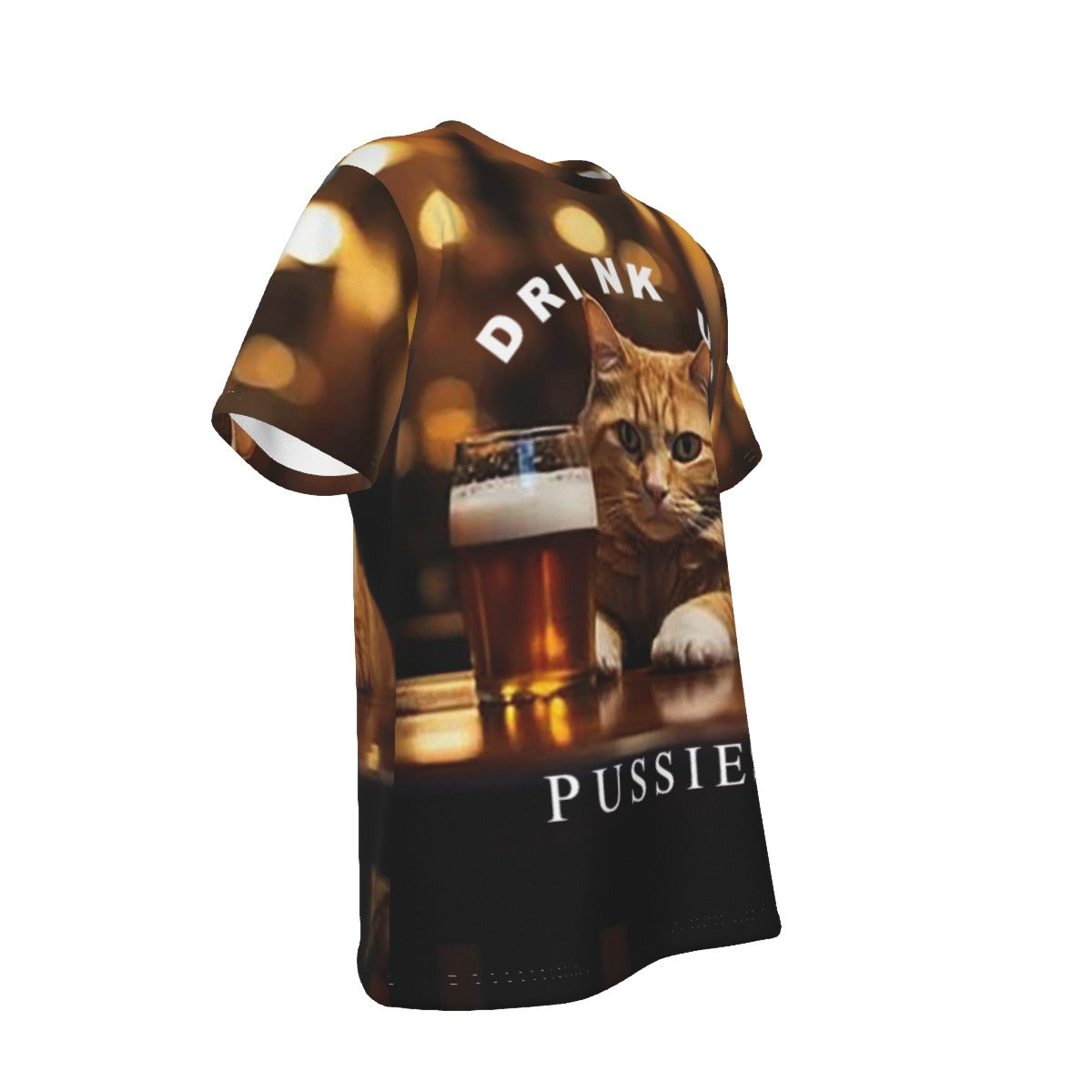 Drink Up Cat O-Neck T-Shirt