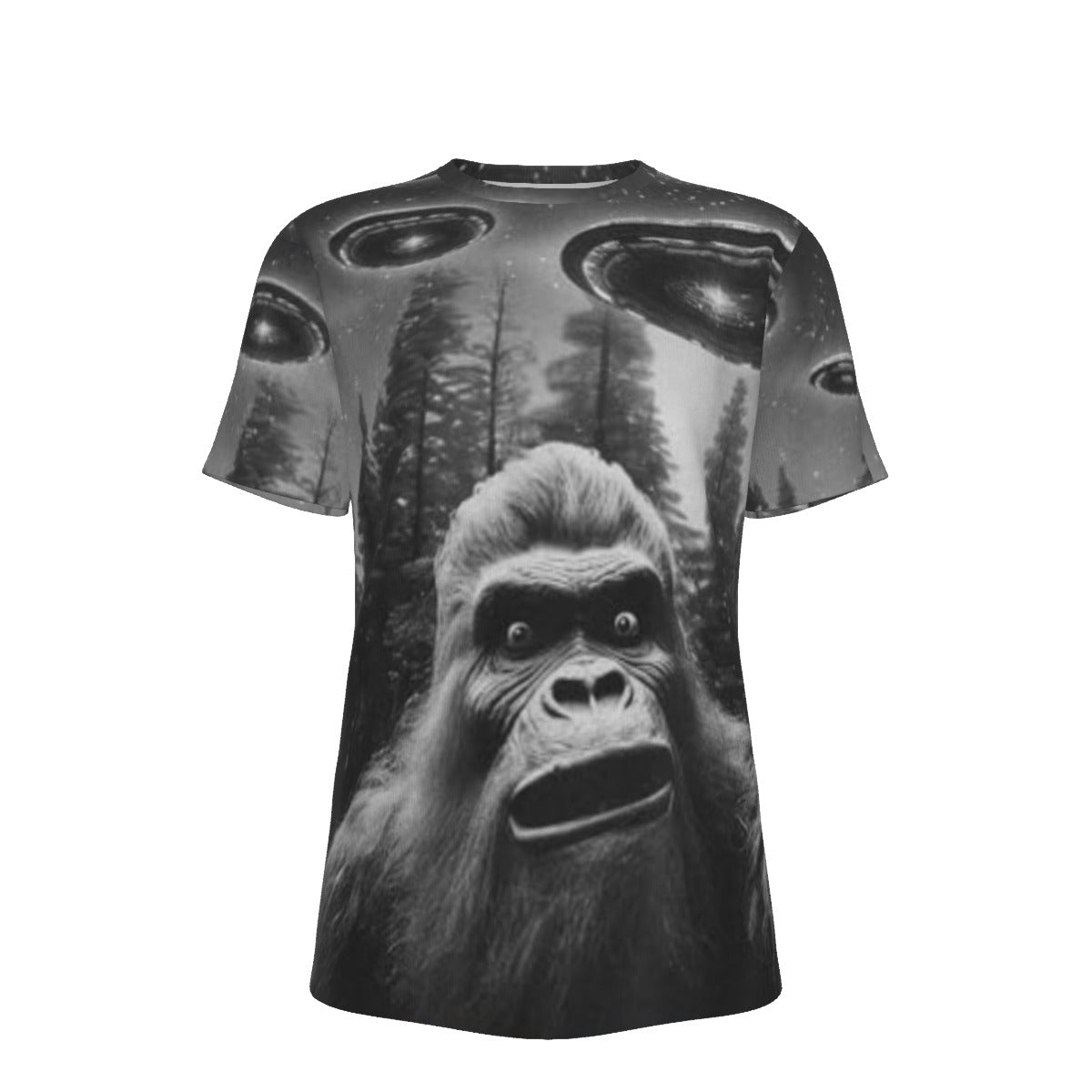 Bigfoot UFO O-Neck T-Shirt