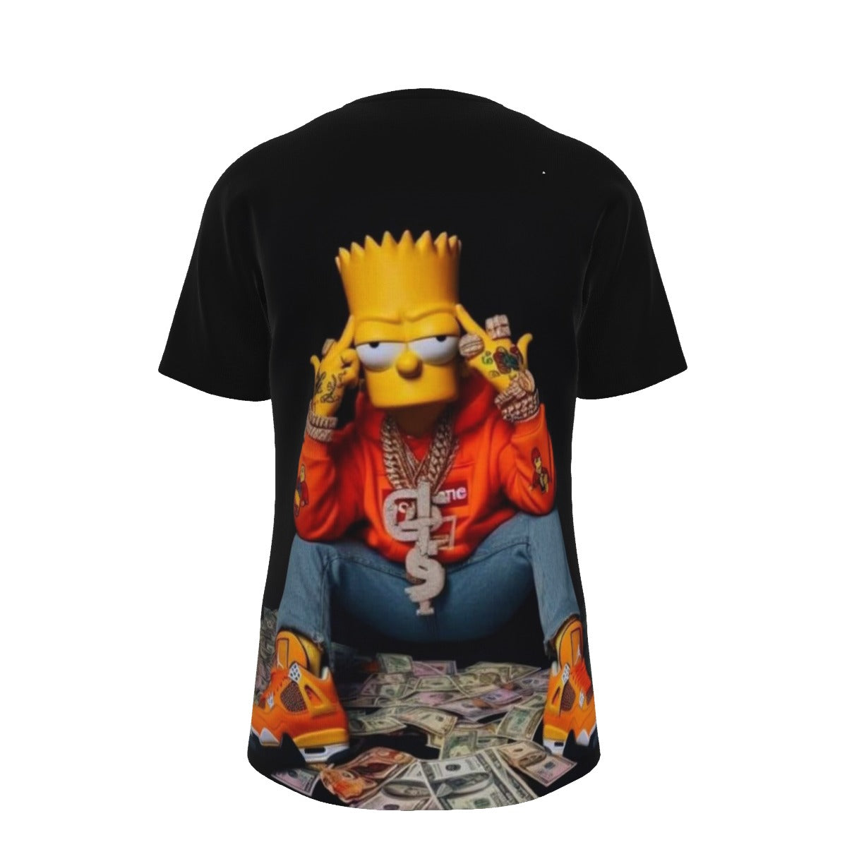 Gangsta Bart Simpson The Simpsons O-Neck T-Shirt