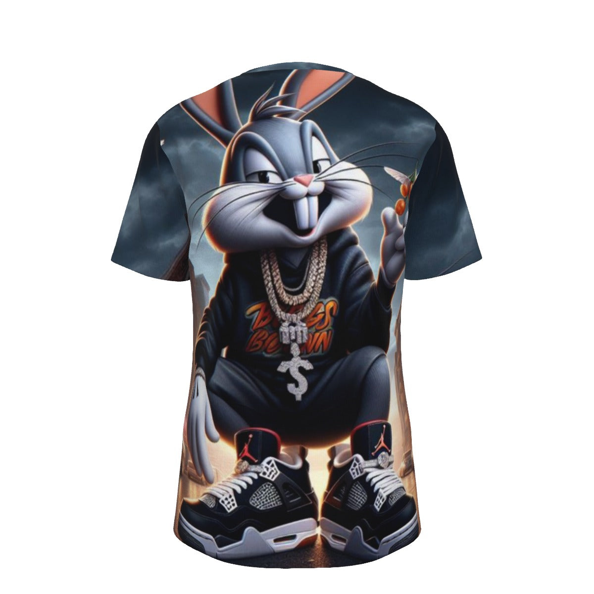 Gangsta Bugs Bunny O-Neck T-Shirt