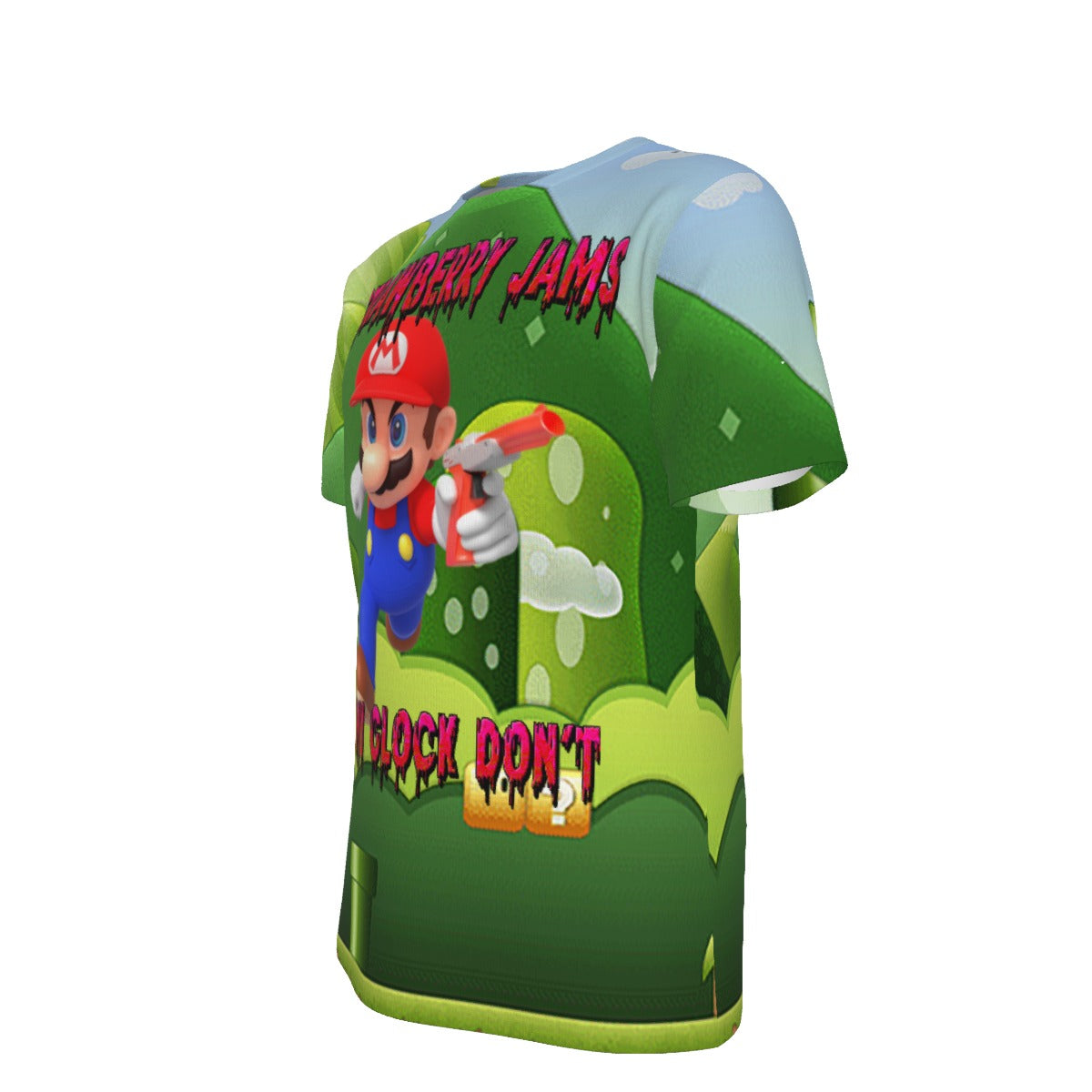 Super Mario Strawberry Jams But My Glock Don't O-Neck T-Shirt