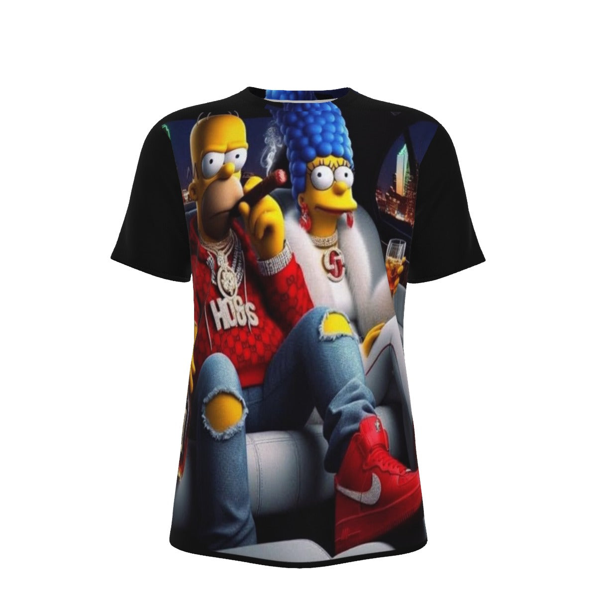 Gangsta Simpsons O-Neck T-Shirt