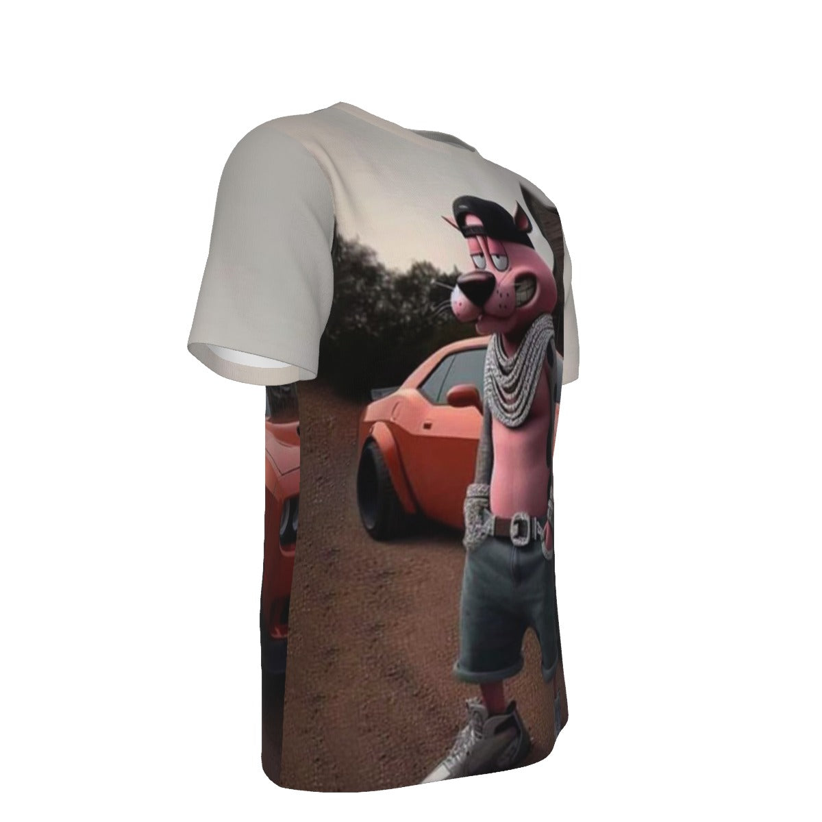 Gangsta Courage The Cowardly Dog O-Neck T-Shirt