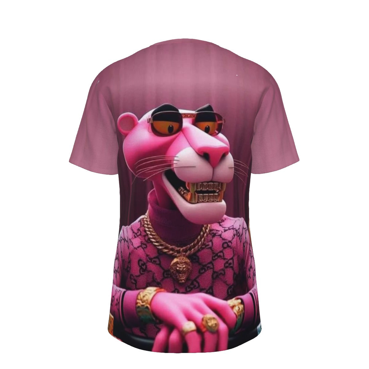 Ganngsta Pink Panther O-Neck T-Shirt