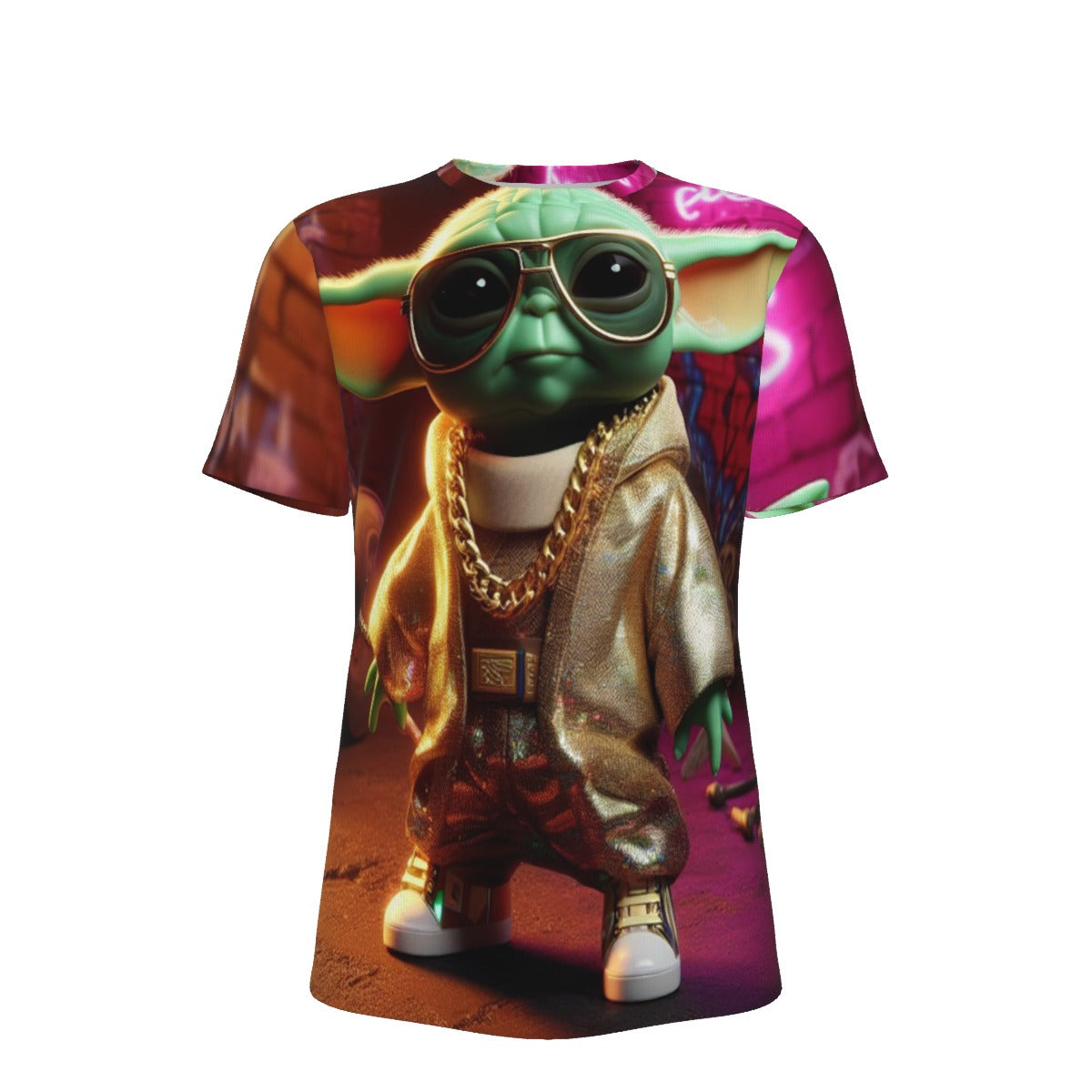 Gangsta Yoda O-Neck T-Shirt