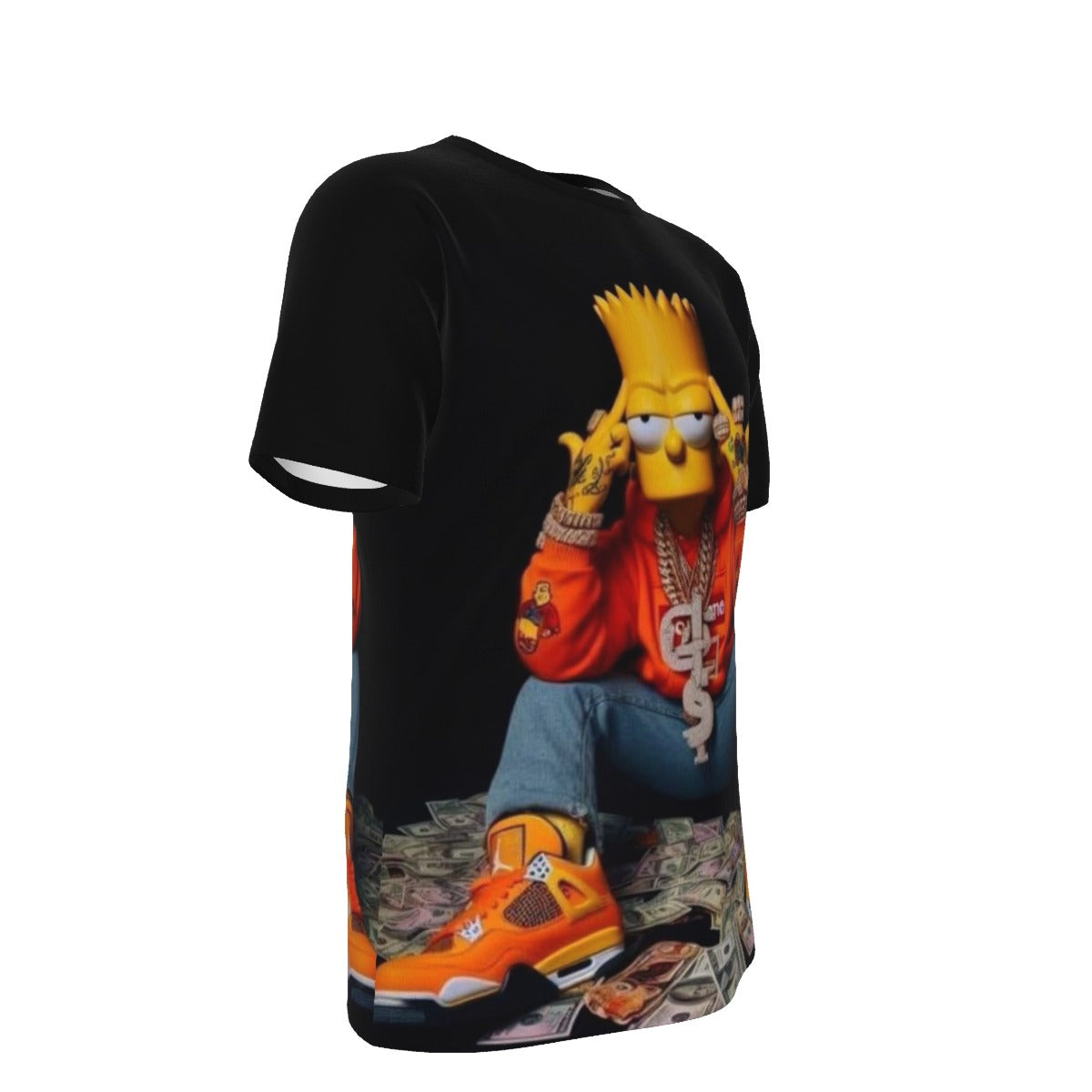 Gangsta Bart Simpson The Simpsons O-Neck T-Shirt