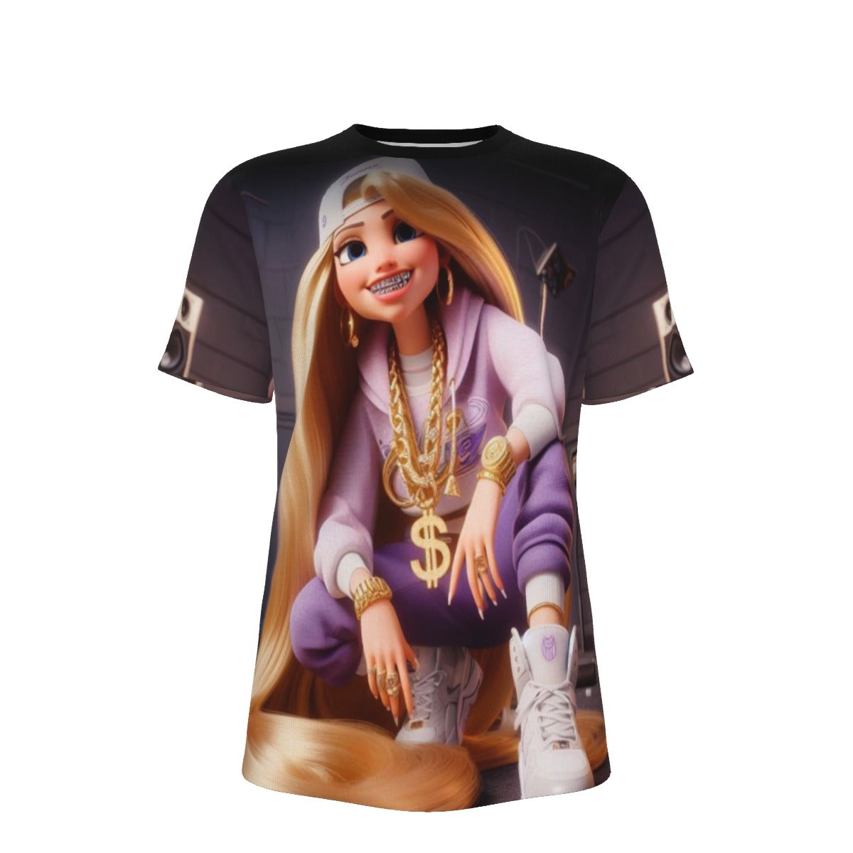 Gangsta Elsa Frozen O-Neck T-Shirt