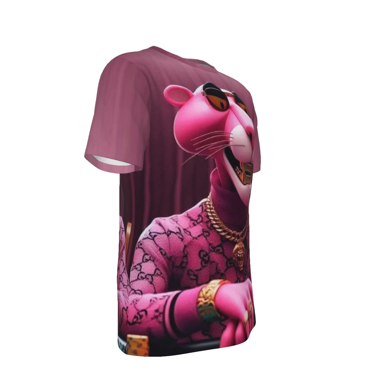 Ganngsta Pink Panther O-Neck T-Shirt