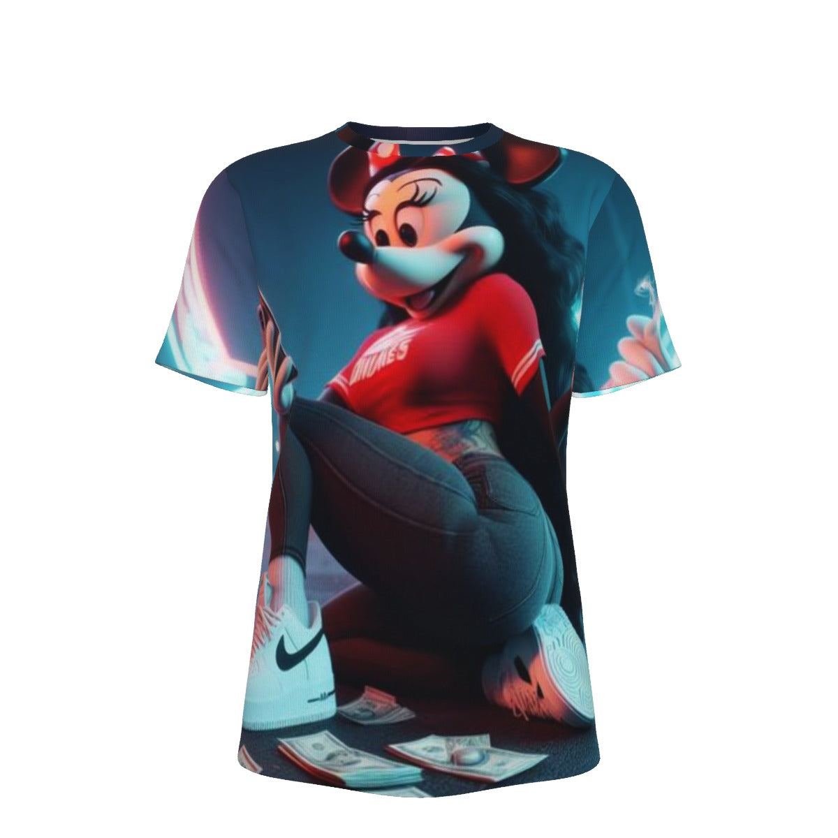 Gangsta Sexy Minnie Mouse O-Neck T-Shirt