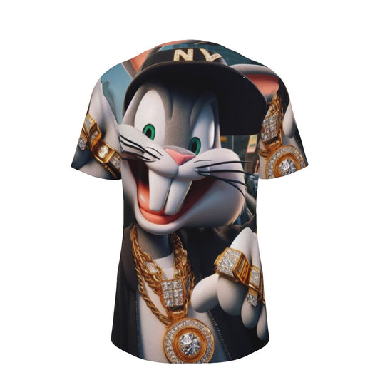 Gangsta Bugs Bunny O-Neck T-Shirt