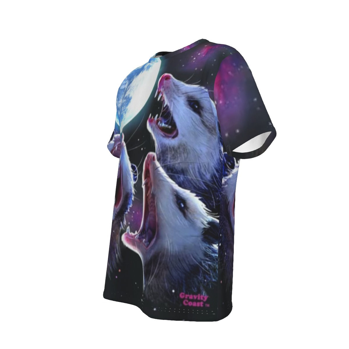 Possum Opossum Howling at the Moon O-Neck T-Shirt