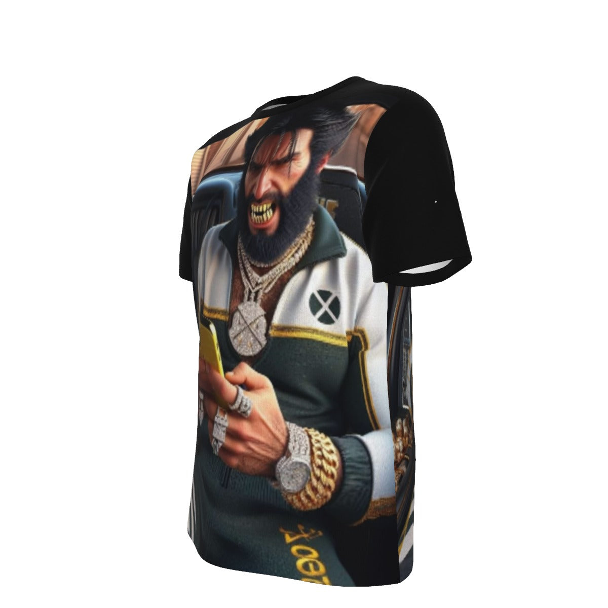 Gangsta Wolverine X-Men O-Neck T-Shirt