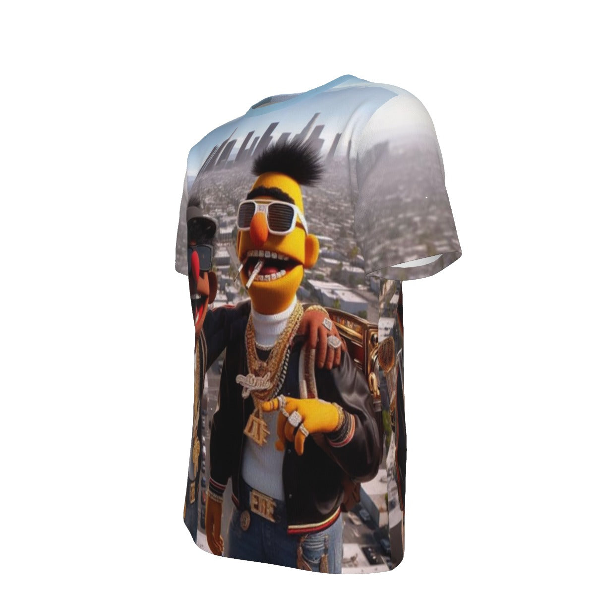 Gangsta Bert And Ernie O-Neck T-Shirt