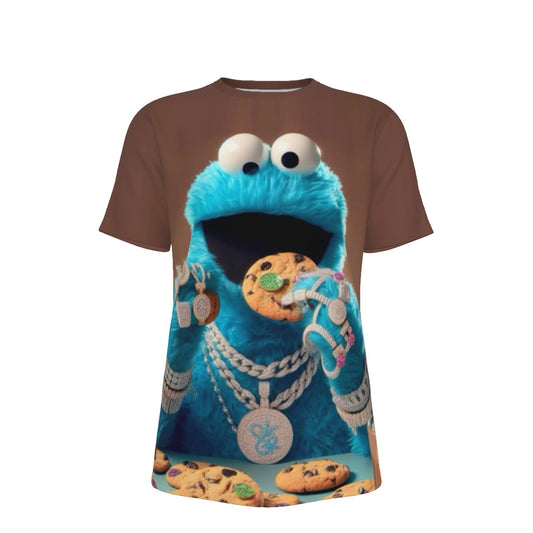 Gangsta Cookie Monster O-Neck T-Shirt