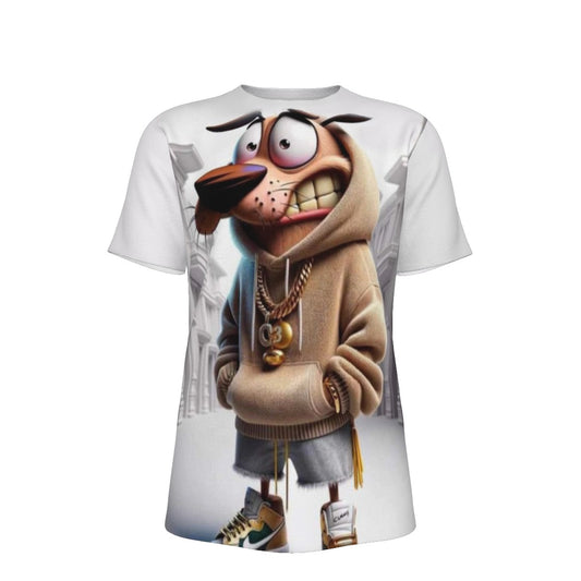 Gangsta Courage the Cowardly Dog O-Neck T-Shirt