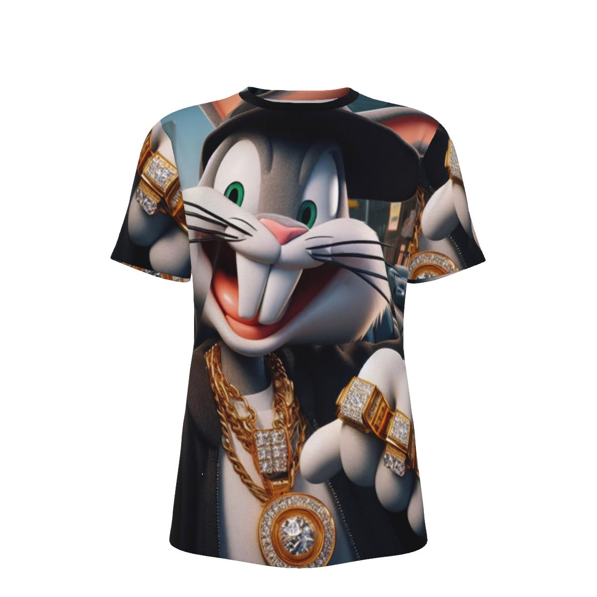 Gangsta Bugs Bunny O-Neck T-Shirt