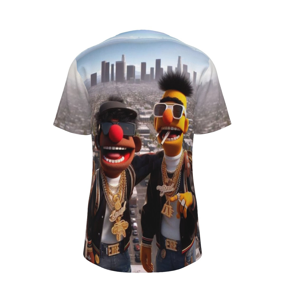 Gangsta Bert And Ernie O-Neck T-Shirt