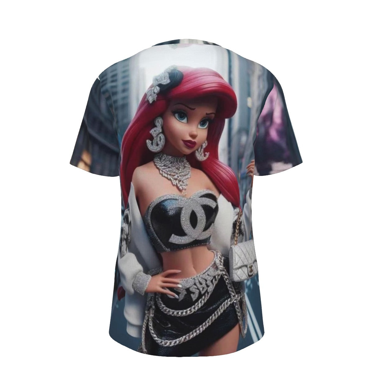 Gangsta Ariel Little Mermaid O-Neck T-Shirt