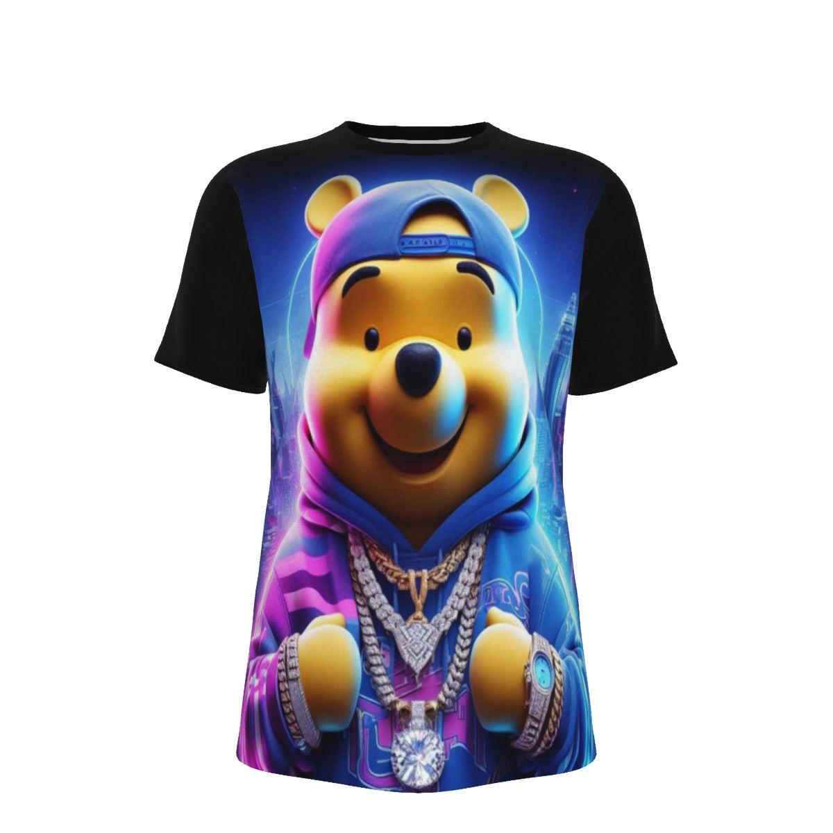 Gangsta Winnie The Pooh O-Neck T-Shirt