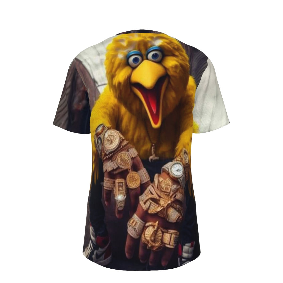 Gangsta Big Bird Sesame Street O-Neck T-Shirt