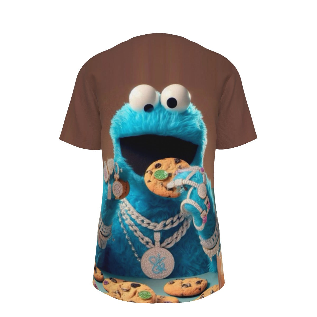 Gangsta Cookie Monster O-Neck T-Shirt