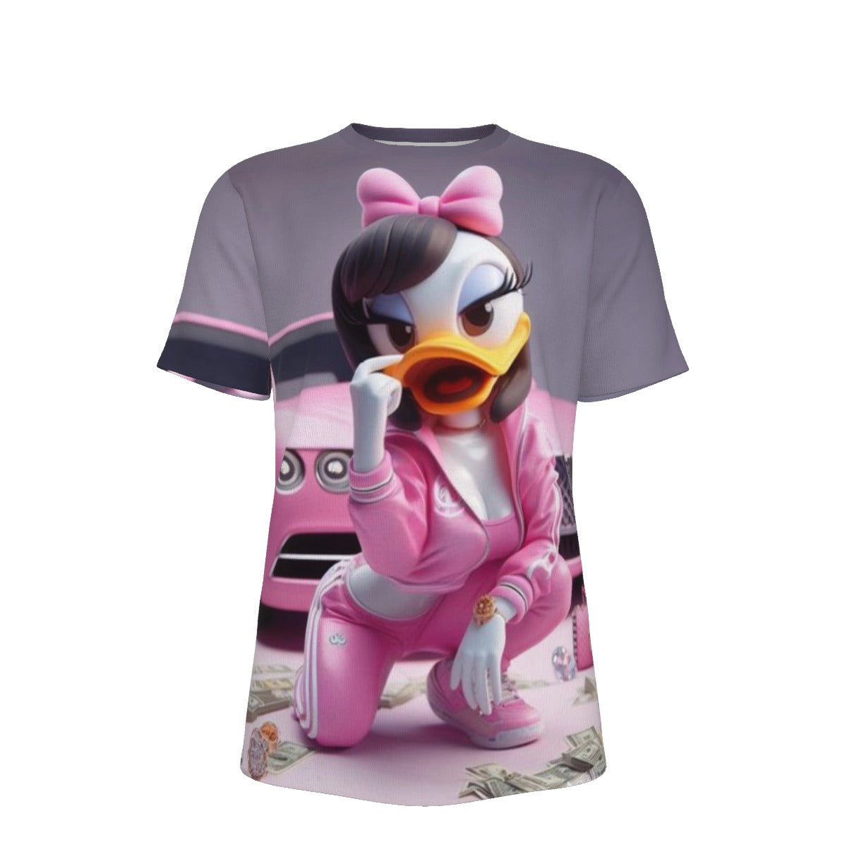 Gangsta Sexy Daisy Duck O-Neck T-Shirt