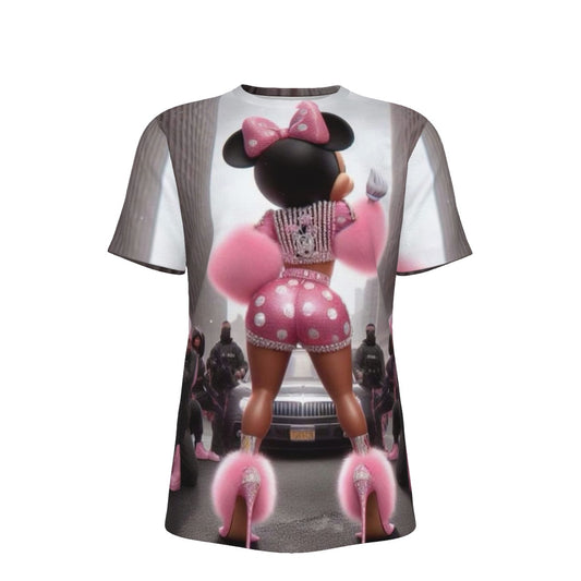 Sexy Gangsta Minnie Mouse O-Neck T-Shirt