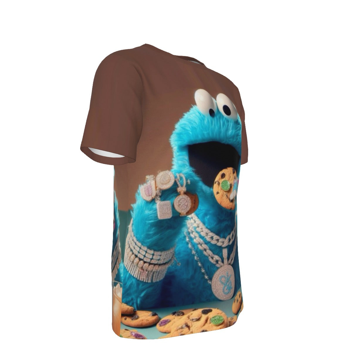 Gangsta Cookie Monster O-Neck T-Shirt