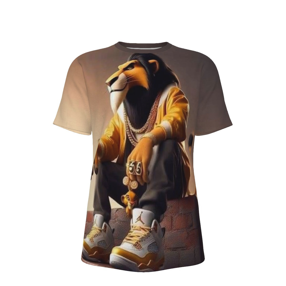 Gangsta Scar The Lion King O-Neck T-Shirt