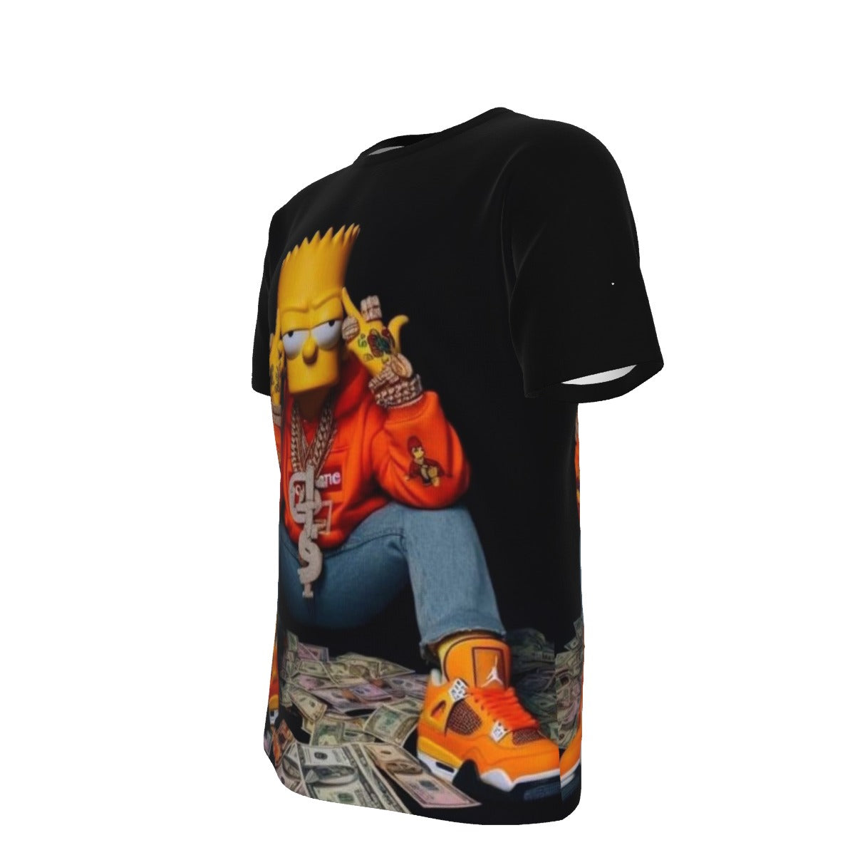 Gangsta Bart Simpson The Simpsons O-Neck T-Shirt